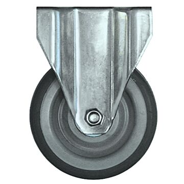 BOKWIEL Ø 125mm PLAATBEVESTIGING