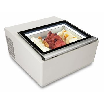 SCHEPIJSVITRINE WIT BEDIENINGSZIJDE