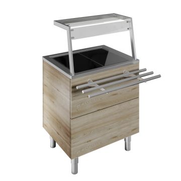 VERWARMDE UNIT 2x1/1 GN F04H2AF01W