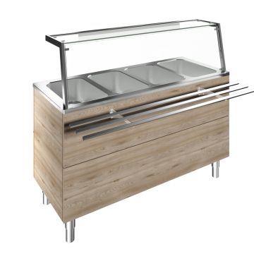 BAIN MARIE UNIT 4x1/1 GN F02H4AF