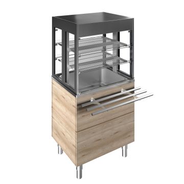 GEKOELDE UNIT 2x1/1 F19C2AF00W MET VITRINE