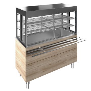 GEKOELDE UNIT 4x1/1 F19C4AF00W MET VITRINE