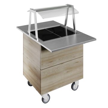 VERWARMDE UNIT 2x1/1 GN F04H2AW02S