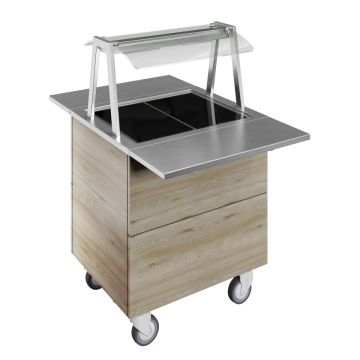 VERWARMDE UNIT 2x1/1 GN F04H2AW04S