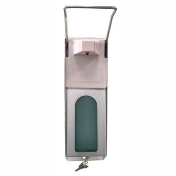 ZEEP- EN DESINFECTIE DISPENSER ELLEBOOGBEDIENING