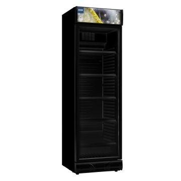 MAXXFROST GLASDEUR KOELKAST 1DEURS | ZWART | LICHTBAK