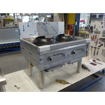 RUBBENS WOKTAFEL GAS WANDMODEL 2x 27,5KW