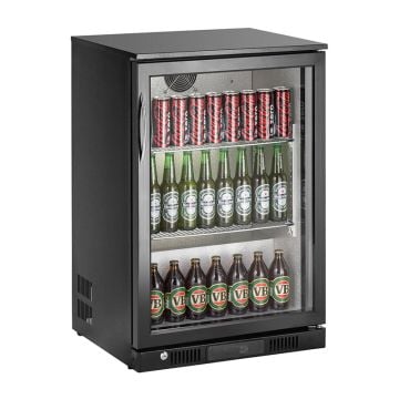 MAXXFROST BARKOELER 1-GLASDEUR ZWART LAAG MODEL