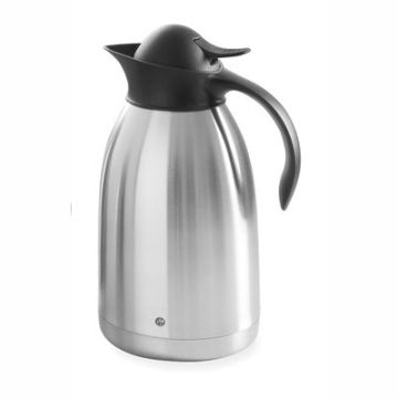 THERMOSKAN RVS ZWART 1,5L.