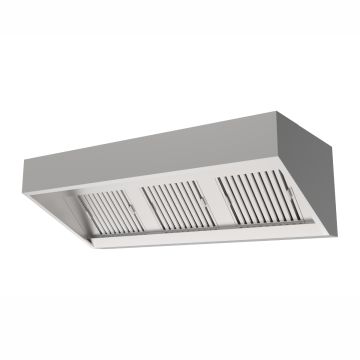 AFZUIGKAP RVS 150 CM INCLUSIEF FILTERS