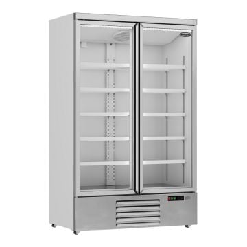 COMBISTEEL GLASDEUR KOELKAST 2DEURS | RVS