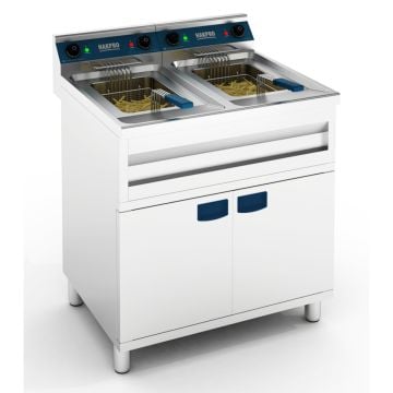 HAKPRO ELEKTRISCHE FRITEUSE 2x 6kW