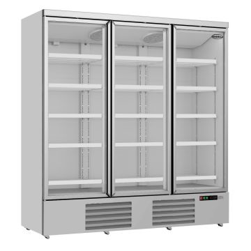 COMBISTEEL GLASDEUR KOELKAST 3DEURS | RVS