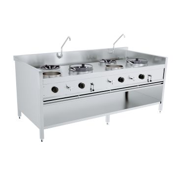 HOLTEN ASIAN COOKING WOKTAFEL GAS 3W-2S-2VZ