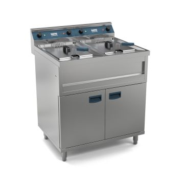 HAKPRO FRITEUSE EL. 2x12LTR 9KW MET DEUREN