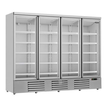 COMBISTEEL GLASDEUR KOELKAST 4DEURS | RVS