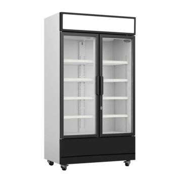COMBISTEEL | GLASDEUR KOELKAST | 670L | 2DEURS | LICHTBAK