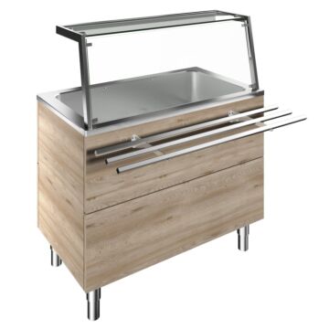 BAIN MARIE UNIT 3x1/1 GN F01H3AF