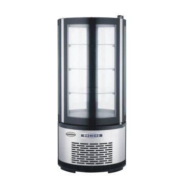 COMBISTEEL KOELVITRINE 100L ROND