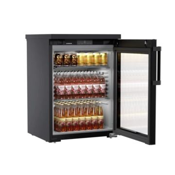 LIEBHERR FLESSENKOELKAST MRTve 1511 | 98L | GLASDEUR | ZWART