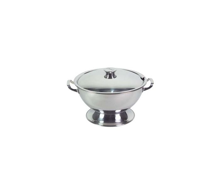 SOEPTERRINE RVS Z/DEKSEL