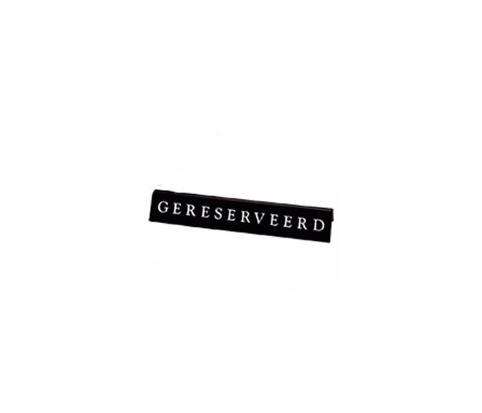 BORDJE GERESERVEERD 20X5 CM.