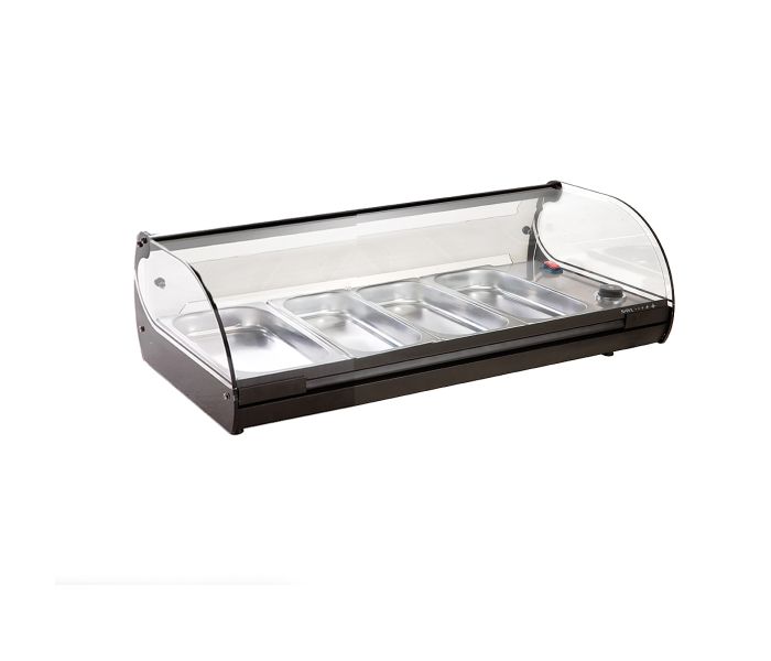 Foto warmhoudvitrine