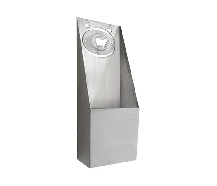 FLESOPENER MET OPVANGBAK RVS