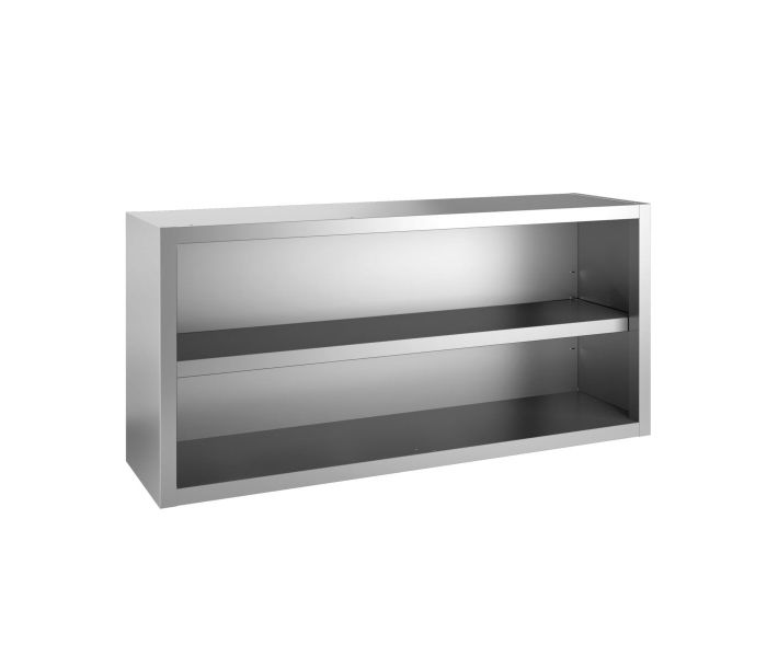 Open rvs wandkast