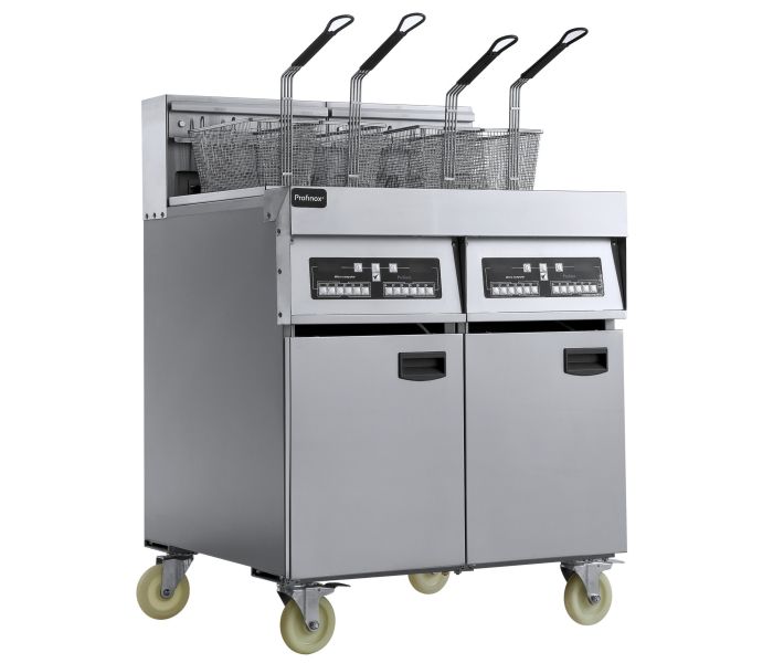 Dubb. elektrische friteuse vzv comp.