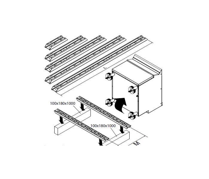 STEUNEN V.POTEN/WIELEN  400MM