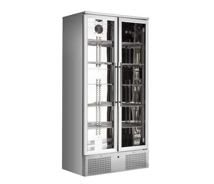 FLESSENKOELKAST 2 DEURS RVS