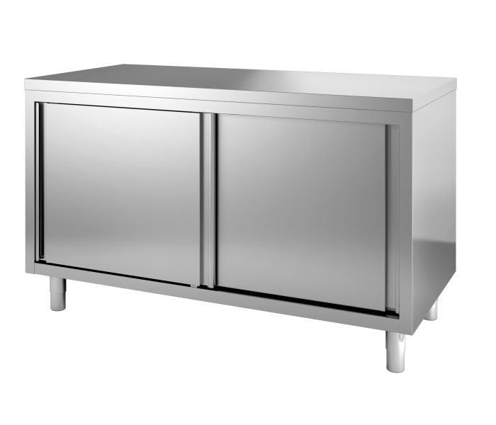 Werktafel met schuifdeuren