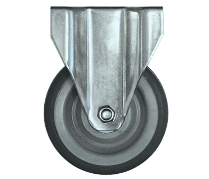 BOKWIEL Ø 125mm PLAATBEVESTIGI