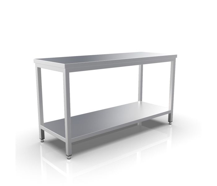 RVS WERKTAFEL 1600X600X900