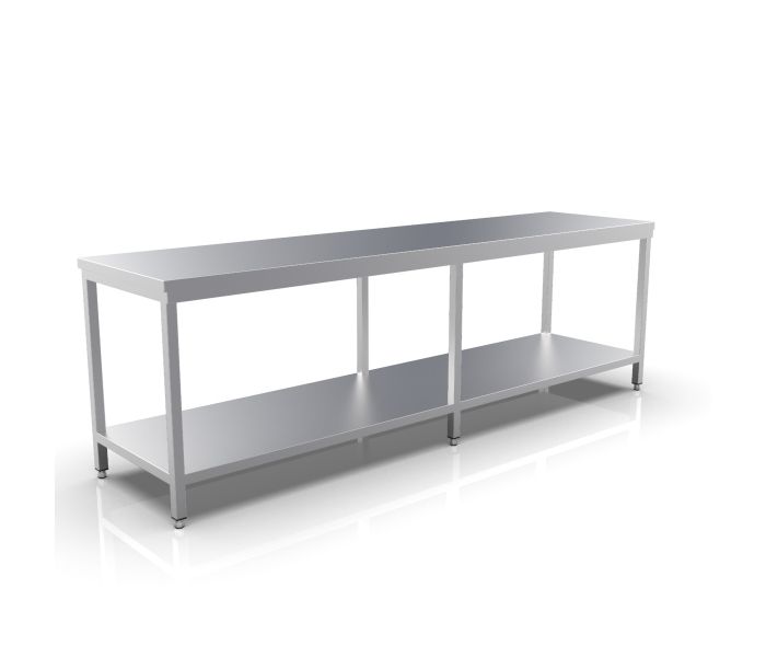 RVS WERKTAFEL 2900X700X900