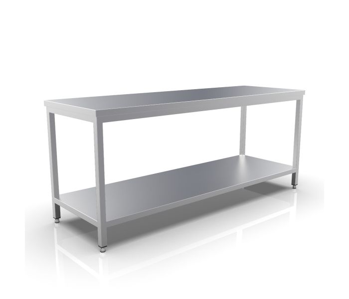RVS WERKTAFEL 2200X700X900