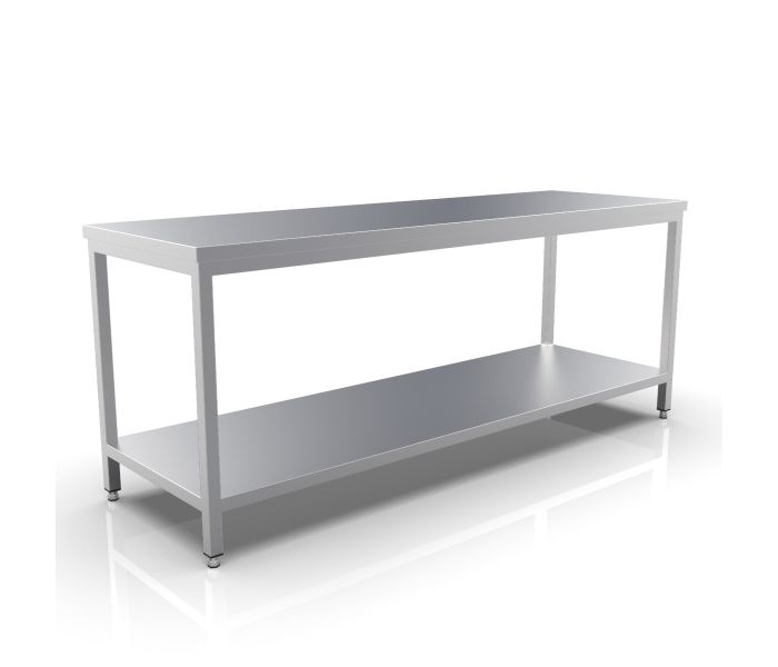 RVS WERKTAFEL 2300X700X900