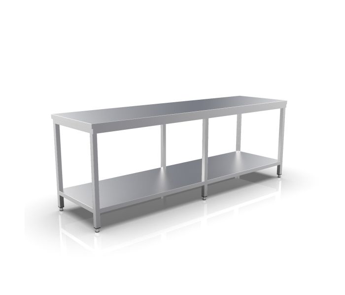RVS WERKTAFEL 2600X700X900