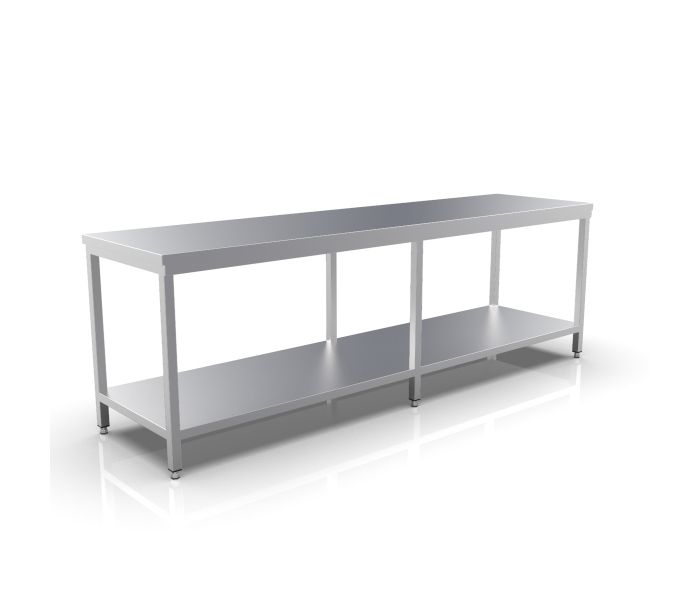 RVS WERKTAFEL 2800X700X900