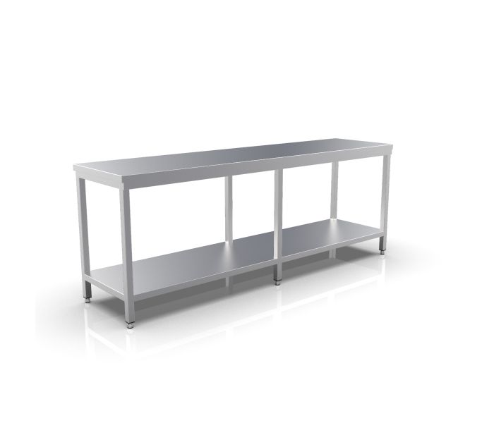 RVS WERKTAFEL 2400X600X900