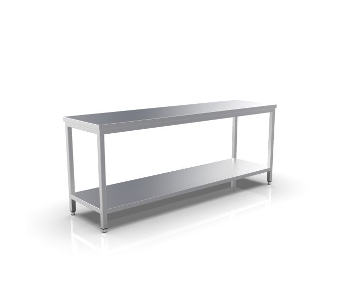 RVS WERKTAFEL 2200X600X900