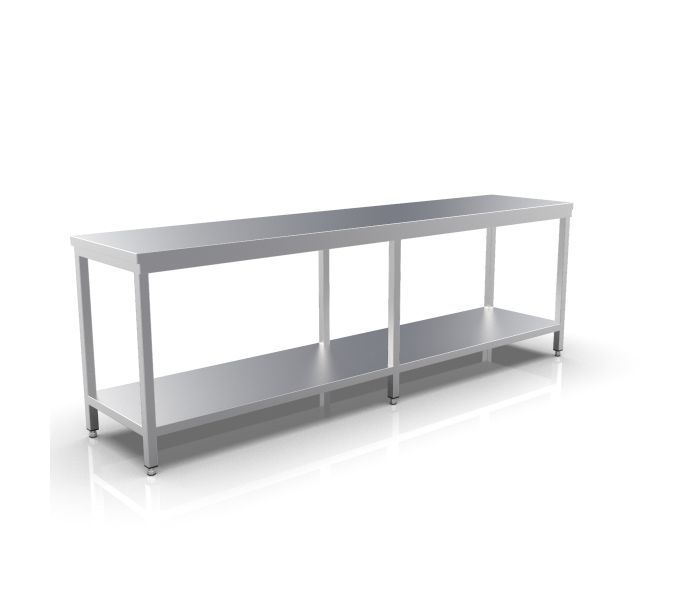 RVS WERKTAFEL 2700X600X900