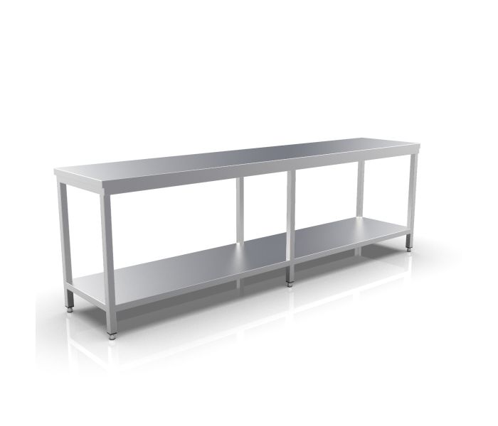 RVS WERKTAFEL 2800X600X900