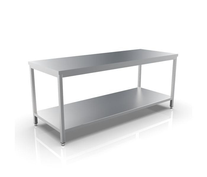 RVS WERKTAFEL 2100X800X900