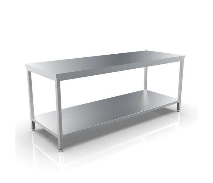 RVS WERKTAFEL 2200X800X900