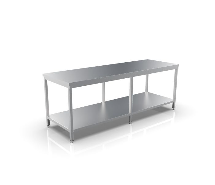RVS WERKTAFEL 2400X800X900
