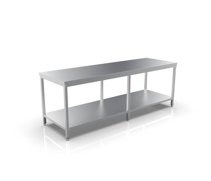 RVS WERKTAFEL 2500X800X900