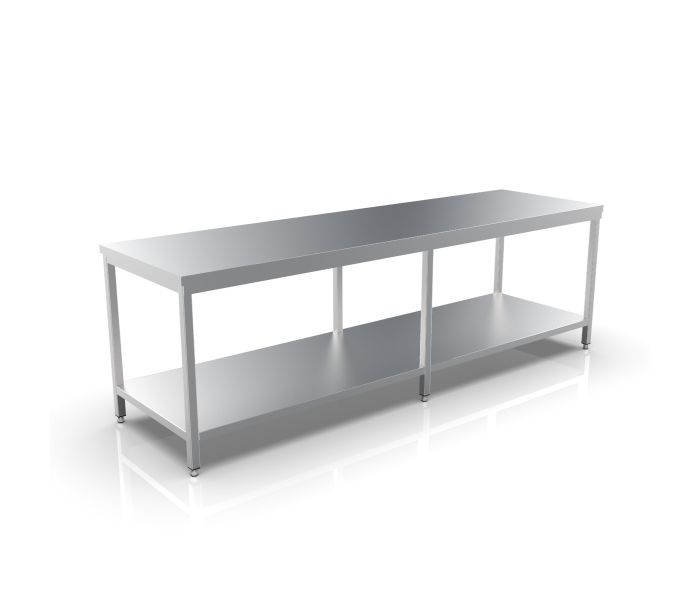 RVS WERKTAFEL 2800X800X900