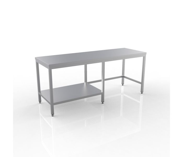 RVS WERKTAFEL 2100X600X900